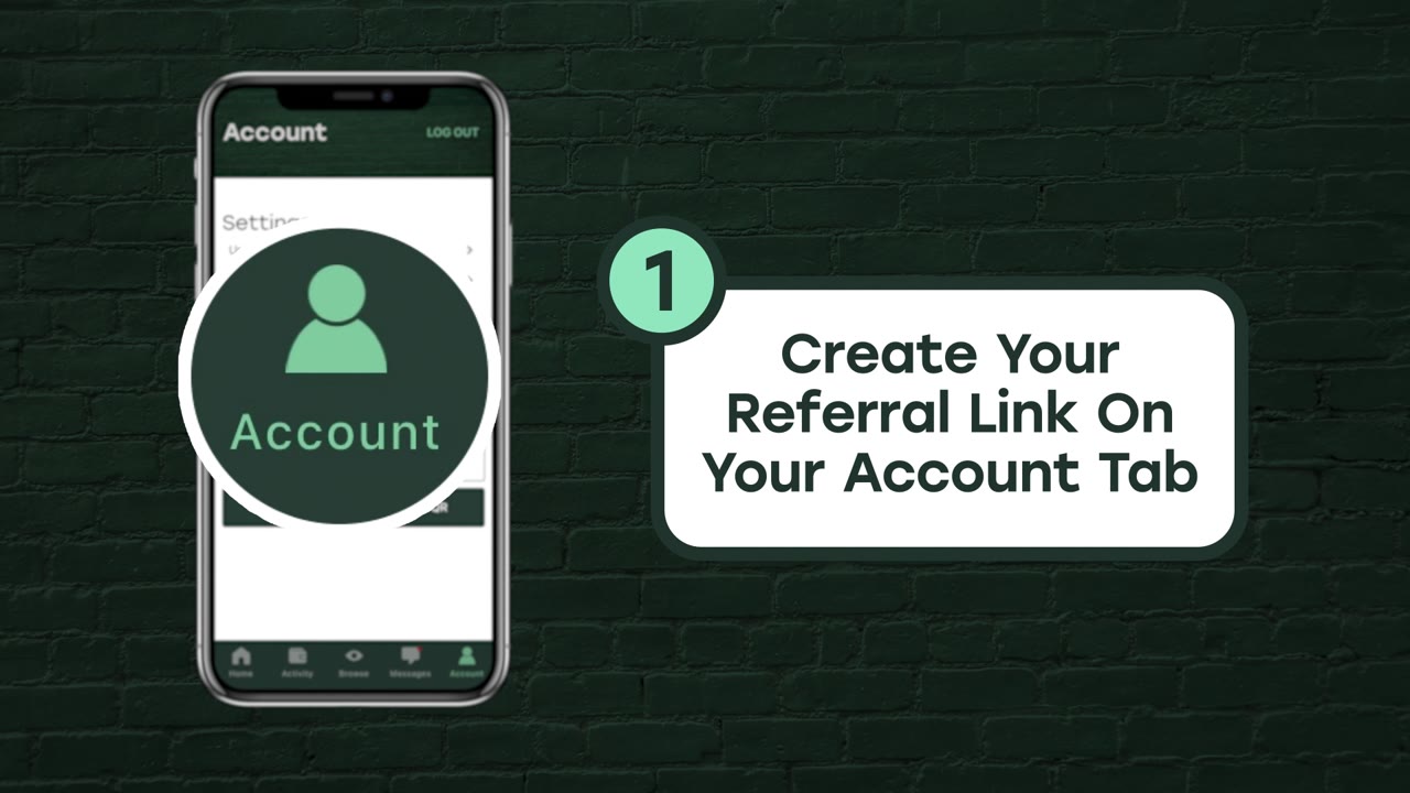 Referral program walkthrough animation